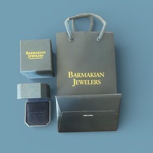 Barmakian Ring Box & Bag Set
